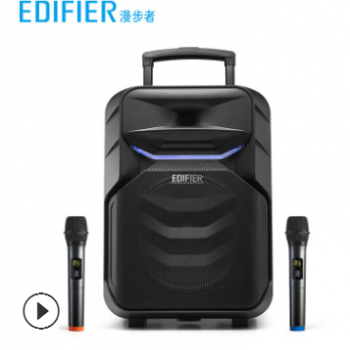 Edifier/漫步者 PP312移动蓝牙音响广场舞K歌拉杆音箱户外话筒