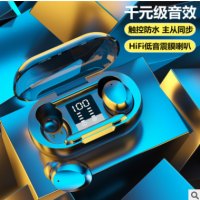 新款私模F12蓝牙耳机双耳超小英文跨境TWS定制电量显示丝印触摸50