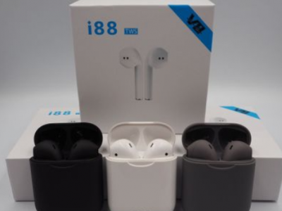 i88蓝牙耳机 5.0工厂直销新款twsV8迷你彩色无线耳机 双通立体声