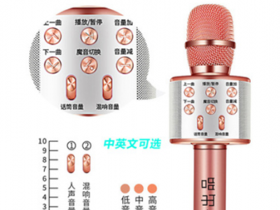 858蓝牙麦克风手机k歌话筒音响k歌宝 858L直播无线电容麦克风批发图2