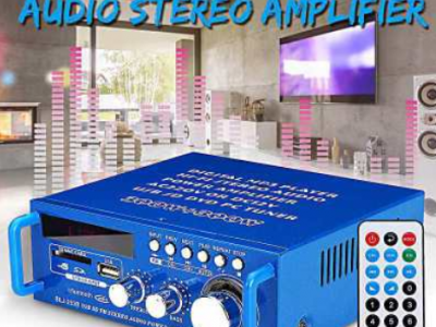 精品大功率功放机家用220v多功能插卡Mp3蓝牙音响小型迷你12v车载图2