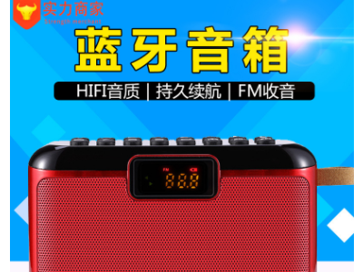 现代 T21无线蓝牙音箱大音量便携式户外家用音响车载超重低音炮