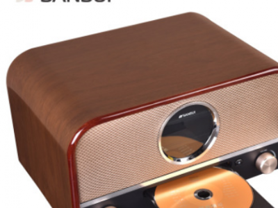 sansui/山水 MCB800蓝牙音箱大音量迷你fmCD机播放器木质重低音炮图3