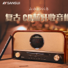 sansui/山水 MCB800蓝牙音箱大音量迷你fmCD机播放器木质重低音炮
