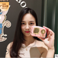 复古HM11蓝牙音响usb迷你户外便携式U盘TF卡高品质带FM创意小音箱