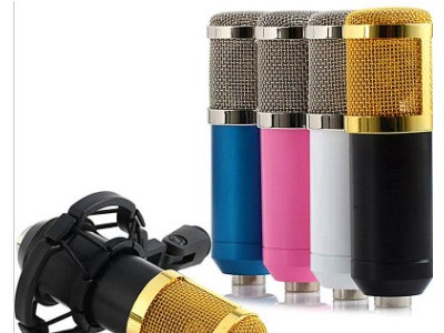 专业电容话筒 唱吧录音麦克风 电脑网络K歌电容咪批发主播麦克风