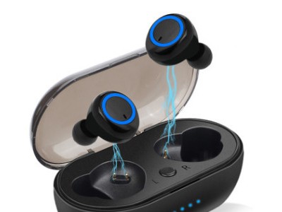 蓝精灵电子产品生产源头厂家w12按键蓝牙耳机 双耳蓝牙耳机