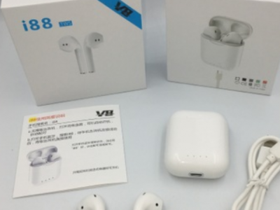 i88蓝牙耳机 5.0工厂直销新款twsV8迷你彩色无线耳机 双通立体声