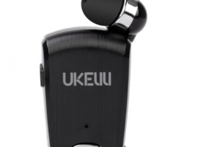 工厂跨境 UKELILI UK-890耳机 伸缩线领夹车载商务 蓝牙耳机