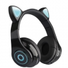 跨境专供新款B39发光猫耳朵立体声 折叠插卡音乐游戏耳机厂家直销