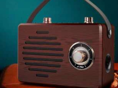 奋达R9S木质复古蓝牙音箱 大音量随身便携式 家用户外收音机