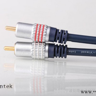 HENTEK JL-HCB02 RCA连接线  音频线 同轴线 镀金 金属头