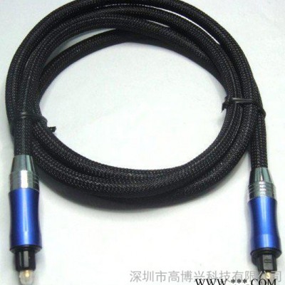 供应GBCGBC-TS1015 镀金带尼龙网铜光纤跳线音频线
