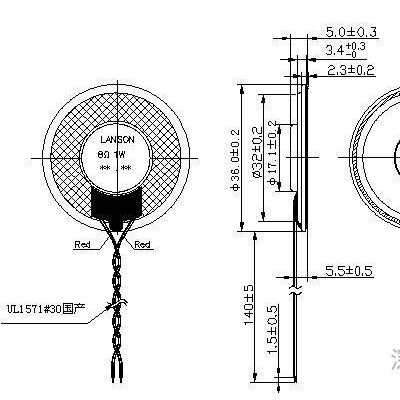 扬声器(喇叭),36mm喇叭-库存处理特价