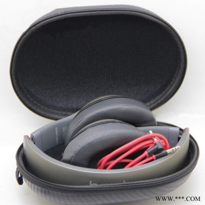 厂家定制EVA包头戴式耳机收纳包大小耳机数据线收纳盒热压成型EVA硬盒拉链包防水抗压便携