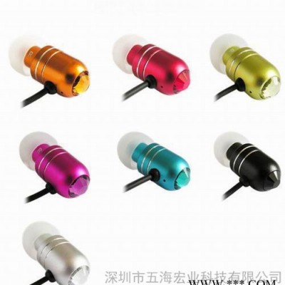 入耳式金属耳机 重低音 线控 语音耳塞 运动耳塞 低价