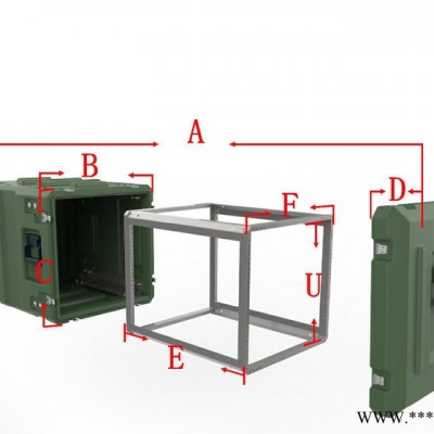 减震机架箱服务器箱影音箱移动机柜户外机箱**