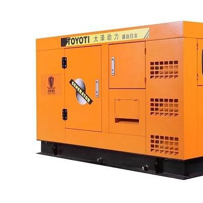 25KW静音全自动带静音箱柴油发电机大泽：行业联保