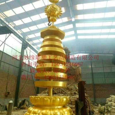 仿古铜大炮雕塑厂家 青铜车轮铸造 吹喇叭人物雕塑 铜鼓塔刹铜雕制作图4
