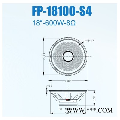 丰笙FP-18100-S4 喇叭   18寸100芯 超低