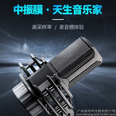 温歌堡，大鲨鱼，格利豪F11  F12 F31 F21 F22 Q17 Q18 中振膜心型指向高端直播声卡电容麦克风