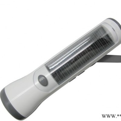 太阳能收音机 大功率太阳能充电手电筒LED手摇收音机手机充电