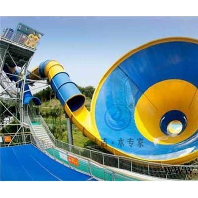 泳洁水上乐园大型滑梯设备 大喇叭滑梯生产安装 设计各种水上项目