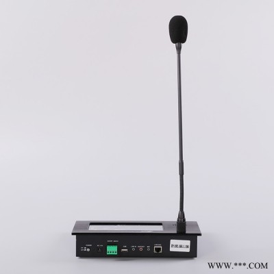 KACAUDIOKCP-8010 IP网络寻呼话筒寻址呼叫站对讲话筒广播话筒7寸电容屏触摸屏话筒