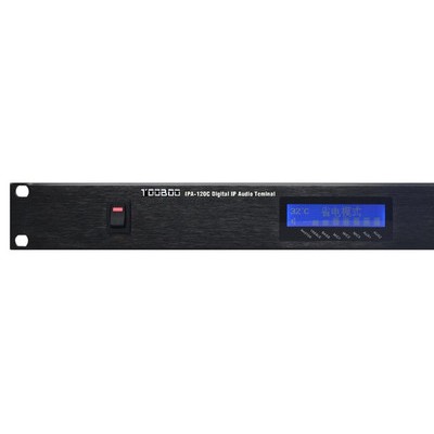 TOOBOO IPA120C IP网络数字功放 广播控制功放 校园广播功放 机架式设计，带显示屏。