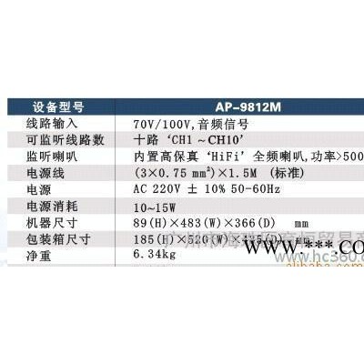 十分区矩阵器 公共广播矩阵 矩阵  腾高AP-9848S