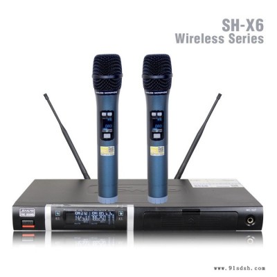 声活麦克风SH-X6 插卡麦克风 声活电子产品 专业无线系统 KTV无线话筒专业音频系统 麦克风生产厂家 OEM