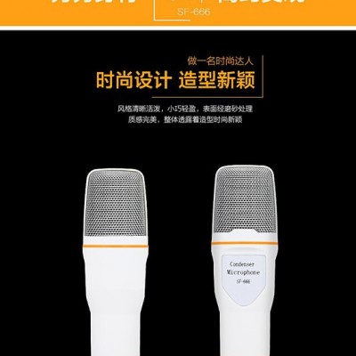 直播电脑电容麦克风 网络K歌游戏麦克风 支架话筒麦克风 **图3