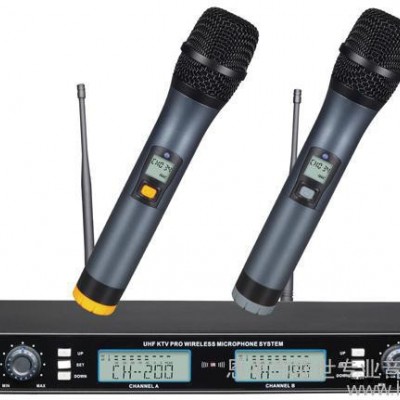 供应UHF无线麦克风 KTV无线话筒 KTV话筒 演出麦克风 有线麦克风