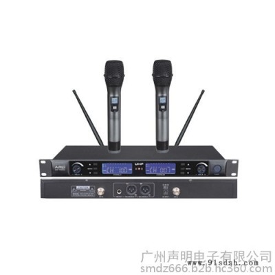 声明AMG  KM-THREE 一拖二无线手持麦克风  无线麦克风  专业的 穿透力强图1