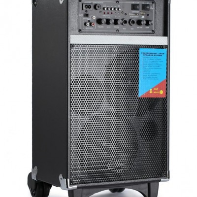 供应拉杆移动户外便携广场舞广告地摊促销带麦克风插卡U盘式电瓶音箱