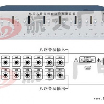 航天广电HT8088八路音频自动均衡增益器校园广播舞台音响包邮