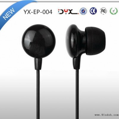 入耳式耳机 MP3音乐小耳机 圆线礼品耳机 广东工厂直销