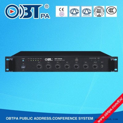 OBTPAOBT-6060B公共广播合并定压功放 带USB输入 MP3播放机