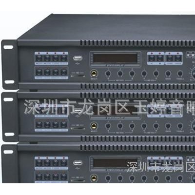 PIPOWER合并式定压功放TPA-100U，内置收音MP3播放，U盘广播功放