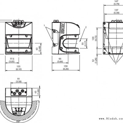 施克SICKLMS511-20190工业工控扫描仪德国进口原装流量传感器红外线扫描图2