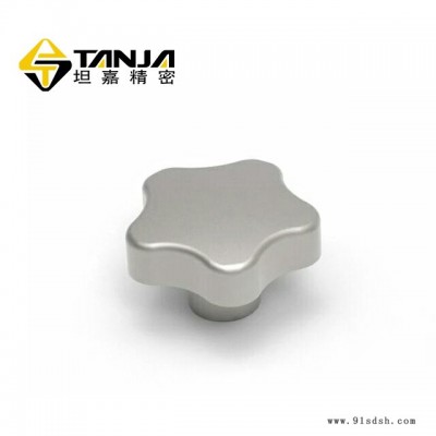 TANJAT T54 凸轮式旋钮 不锈钢亚光饰面旋钮 食品器械旋钮 五角旋钮