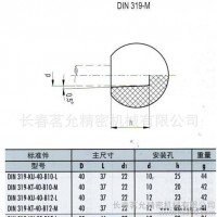 球形旋钮 德国原装进口球形旋钮 长春茗允现货DIN319球形旋钮