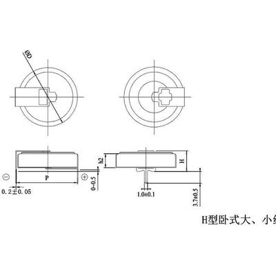 超级电容器 法拉电容BIGCAP品牌 +85℃高温系列 纽扣产品 C型/V型/H型等外型