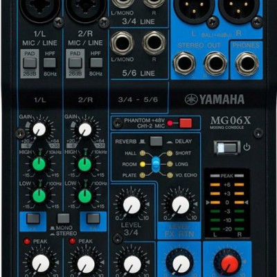 Yamaha/雅马哈 MG06X 6路调音台带效果小型调音台国行17%增票