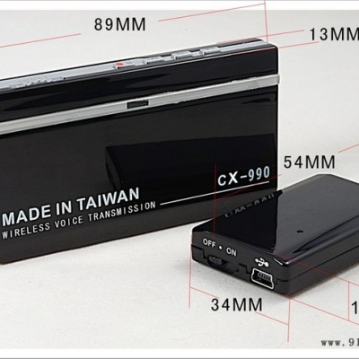 台湾cx990 **无线拾音器 远程音频传输器 录音器 超长