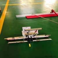 斯诺 混凝土路面震平铺膜一体机电动手拉铺膜机械