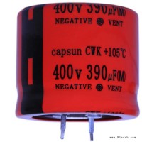 青佺电子(已认证),电机驱动器用电解电容,390UF400V