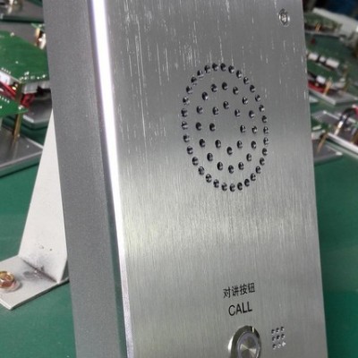 ETC停车场一键应急对讲机，网络IP紧急求助拨号电话机图2
