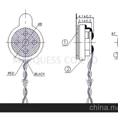 8mm蓝芽耳机受话器(焊线式)(图)