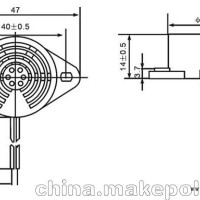 压电式有源蜂鸣器HYT-3015B 间断声 断续声蜂鸣器 12V （3-24V）